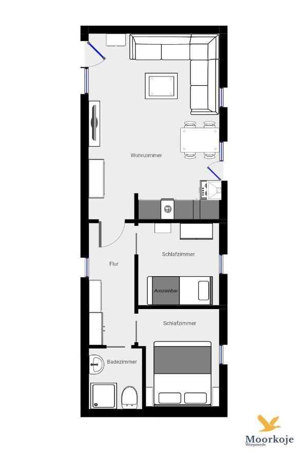 Vila Moorkoje Worpswede Exteriér fotografie
